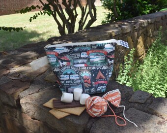 Knit, Love, Camp! Project Bag