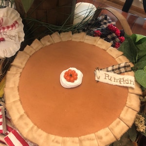 Full Size Faux Pumpkin Pie & A Free Gift.
