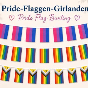 Pride-flagggirlang - olika längder och stilar