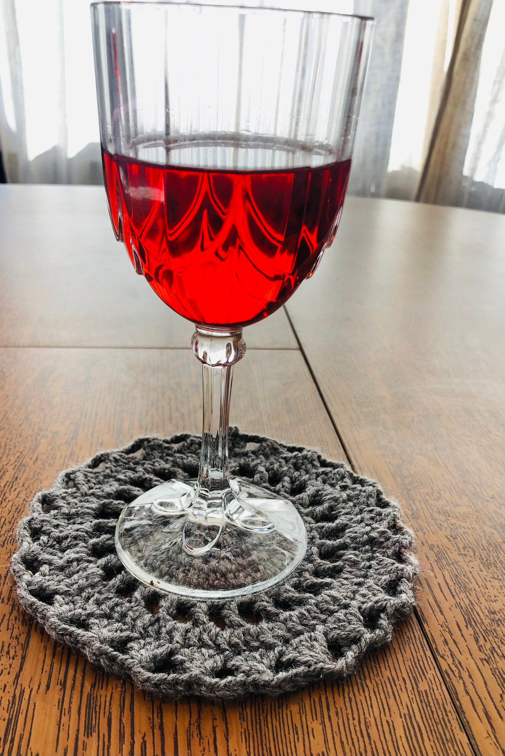 Sous Verre en Crochet.