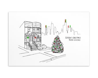 Seasons Greetings from Chicago - Postcards Pack of 10