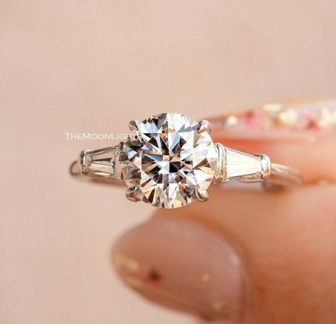 Bague Femme Or Jaune 925 Zircone 2 Carats - Bague Halo Ovale - Fiançailles Anniversaire Saint-Valentin