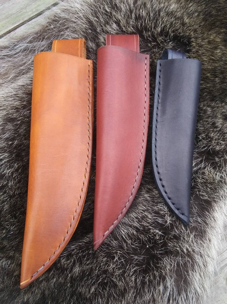 Custom Leather Knife Sheath Organic Leather Knife Sheath Etsy