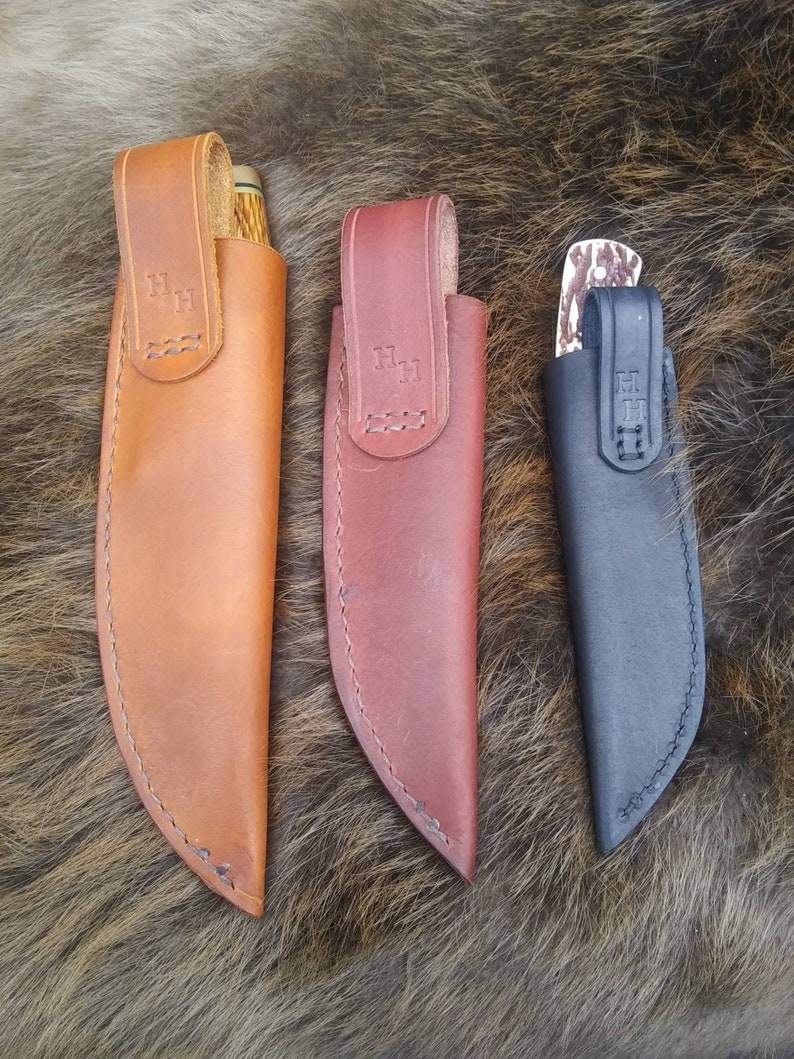Custom Leather Knife Sheath Organic Leather Knife Sheath Etsy