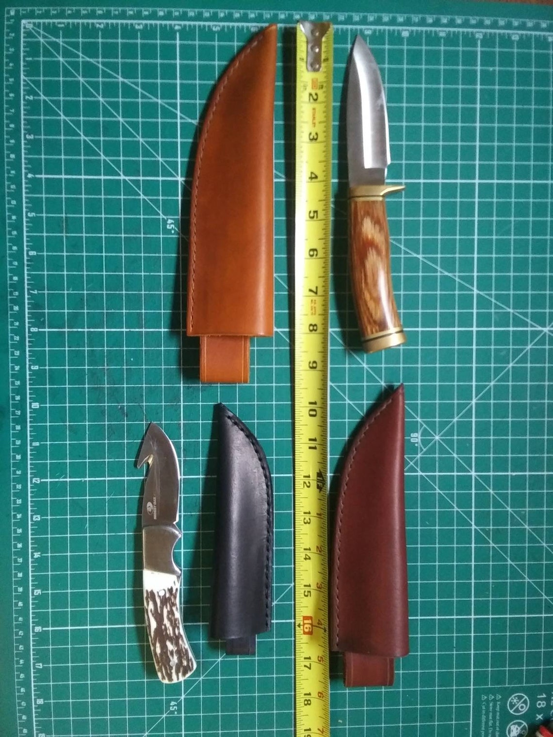 Custom Leather Knife Sheath Organic Leather Knife Sheath Etsy