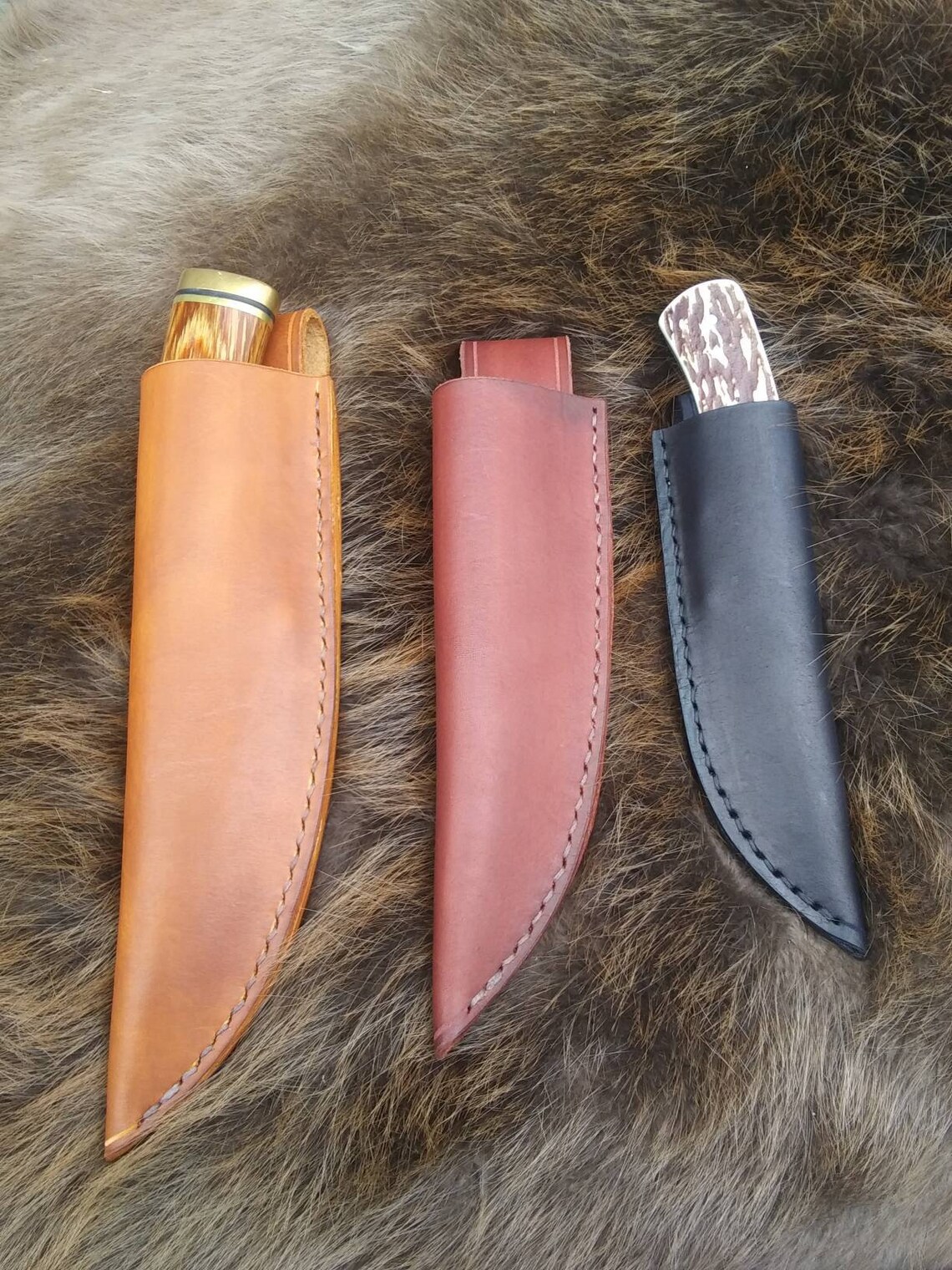 Custom Leather Knife Sheath Organic Leather Knife Sheath Etsy