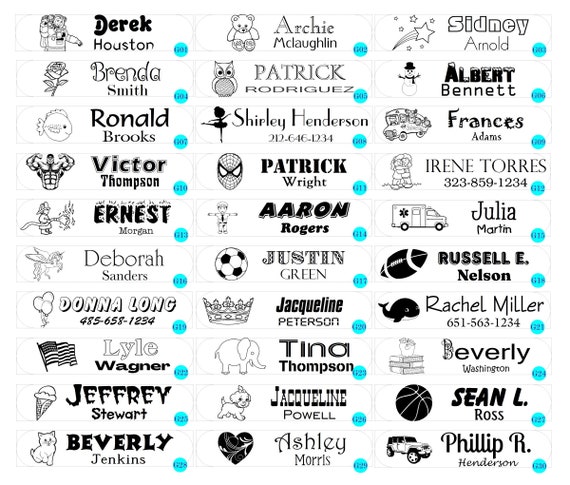 Trodat Personalised Clothing Stamp – School ID Labels