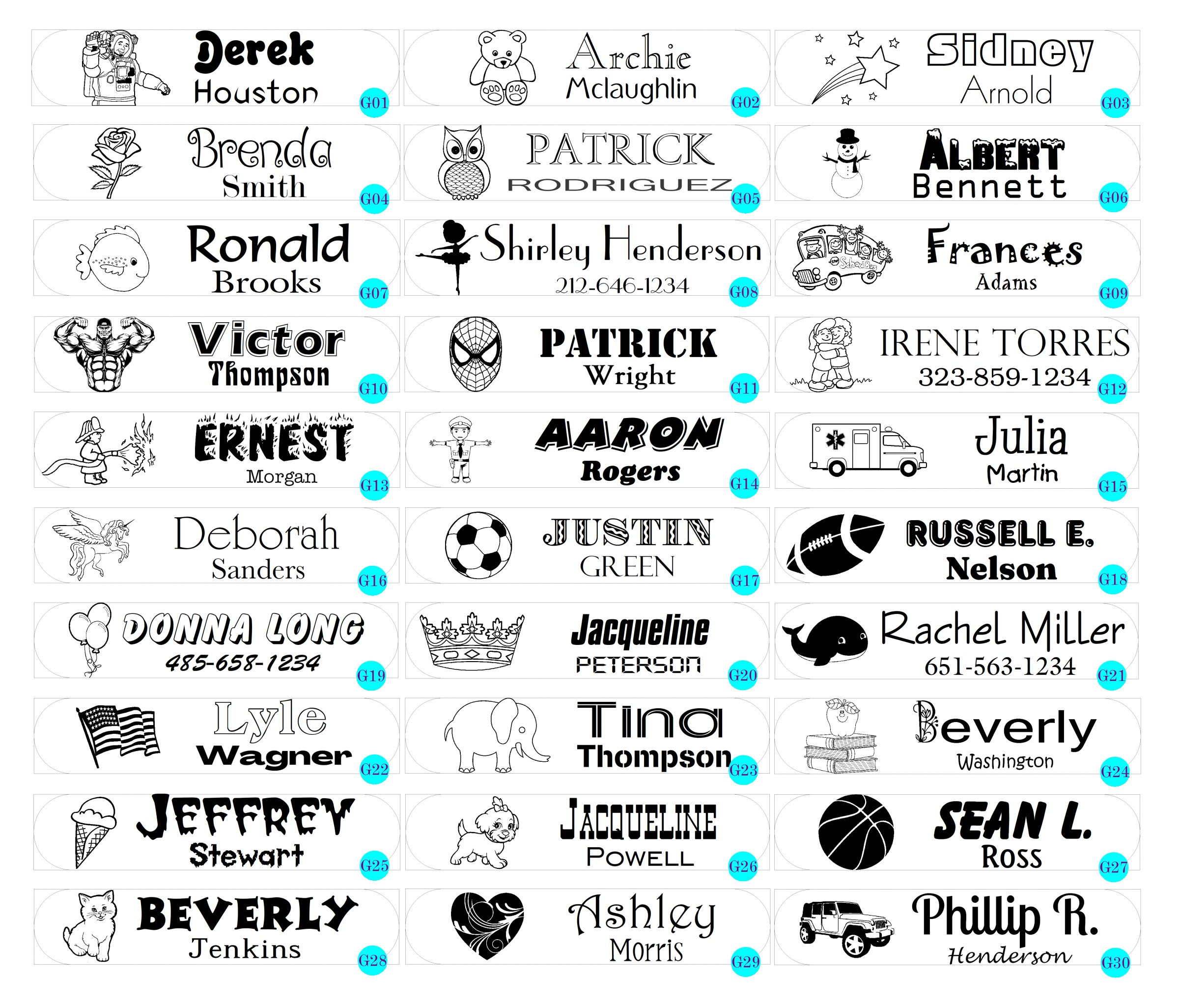 Personalised Name Stamp for Children Kids, Self Inking Clothes Labelling  Custom Name Stamp for Kids Clothes - Waterproof Clothing Stamp