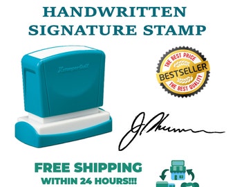 Unterschrift Stempel - Stempel mit Name - 1 Zeile Namensstempel Unterschriftenstempel - Anpassbarer Stempel - Personalisierte selbstfärbende Unterschriftenstempel