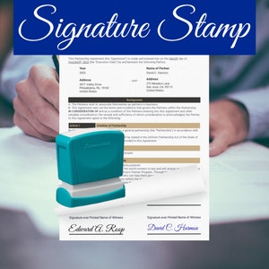 Signature Stamp Stamp With Name 1 Line Name Stamp Signature Stamp  Customizable Stamp Personalized Self-inking Signature Stamps 