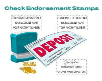 High-Quality Endorsement Stamp - Convenient Mobile Deposit - Customizable Self-inking