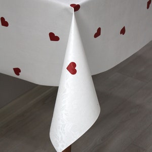 Valentine&#39;s Day PVC erasable tablecloth Oilcloth, Square, Rectangular round