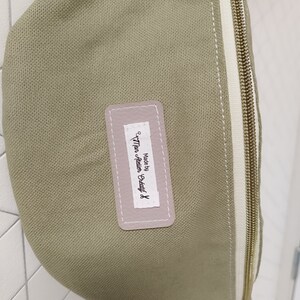 Marsupio estivo in cotone leggero 30 colori tra cui scegliere personalizzabile uomo o donna colore rivestimento interno a scelta FATTO A MANO immagine 4