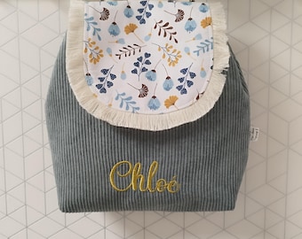 School bag / personalized school bag / personalized bag / personalized / backpack / children's bag / nursery bag / nursery / nanny / school