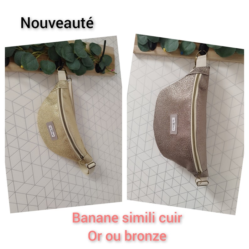 Sac banane Coton léger été 30 couleurs au choix personnalisable homme ou femme couleur intérieure doublure au choix FAIT MAIN image 9