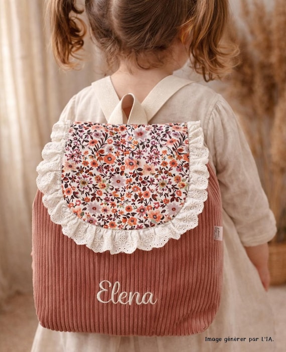 Sac à dos enfant personnalisé/sac à dos personnalisé/sac à dos enfant/sac à dos/broderie/sac à dos maternelle/enfant/école/crèche