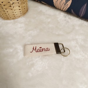 Personalized key ring, First name, Embroidery, Personalized gift, Christmas gift, Christmas gift, Christmas gift idea image 4