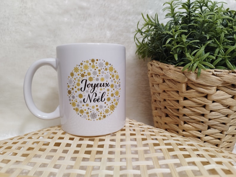 Tasse, mug, cadeau noël , personnalisé, fait main, original, unique Mug boule