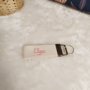 Personalized key ring, First name, Embroidery, Personalized gift, Christmas gift, Christmas gift, Christmas gift idea image 3