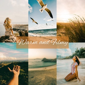 5 Film Presets Lightroom, Warm and Filmy Lightroom Mobile Presets, Instagram Presets, Film presets, Instagram blogger