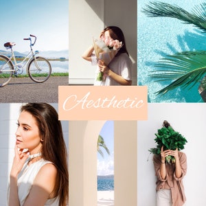 5 Aesthetic Mobile Lightroom Presets, Influencer Aesthetic, Instagram, Blogger Presets, Influencer Aesthetic Presets, Lightroom Mobile
