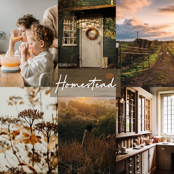 5 Homestead Mobile Lightroom Presets, Farm Life Presets, Homestead Life, Instagram Presets, Outdoors Presets, Instagram Filter, Mom Blogger