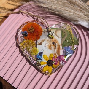 Pet Memorial Wall Ornament, Pressed Flower Memorial, Pet Memorial, Pet Photography