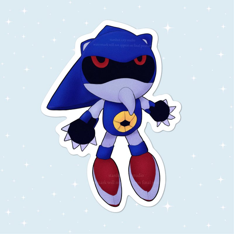 Metal Sonic Bootleg Plush Etsy