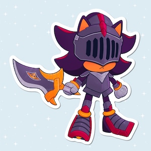 Shadow Sir Lancelot - Handmade Glossy Vinyl Sticker - Waterproof - for water bottles, laptops, and more