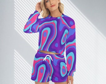 nike bandeau top and shorts set