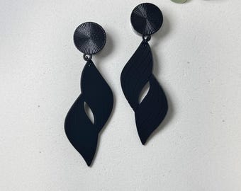 Tunnel Plugs Piercing Jewelry Ear Black Minimalist Modern 8/10/12/14/16/18/20/22 mm