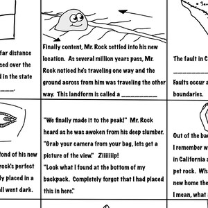 Plate Boundaries Comic - Study/review Guide - Etsy