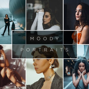 Moody Portrait Lightroom Presets: Mobile & Desktop (Instant Download)