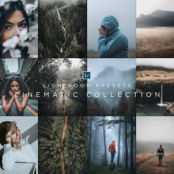 CINEMATIC BUNDLE Lightroom Mobile and Desktop Presets, Travel Presets, Cinematic Presets, Portrait Presets, Nature Preset, Instagram Presets