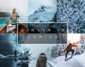 Winter Lightroom Presets: Mobile & Desktop, Landscape Photography (Digital Download)