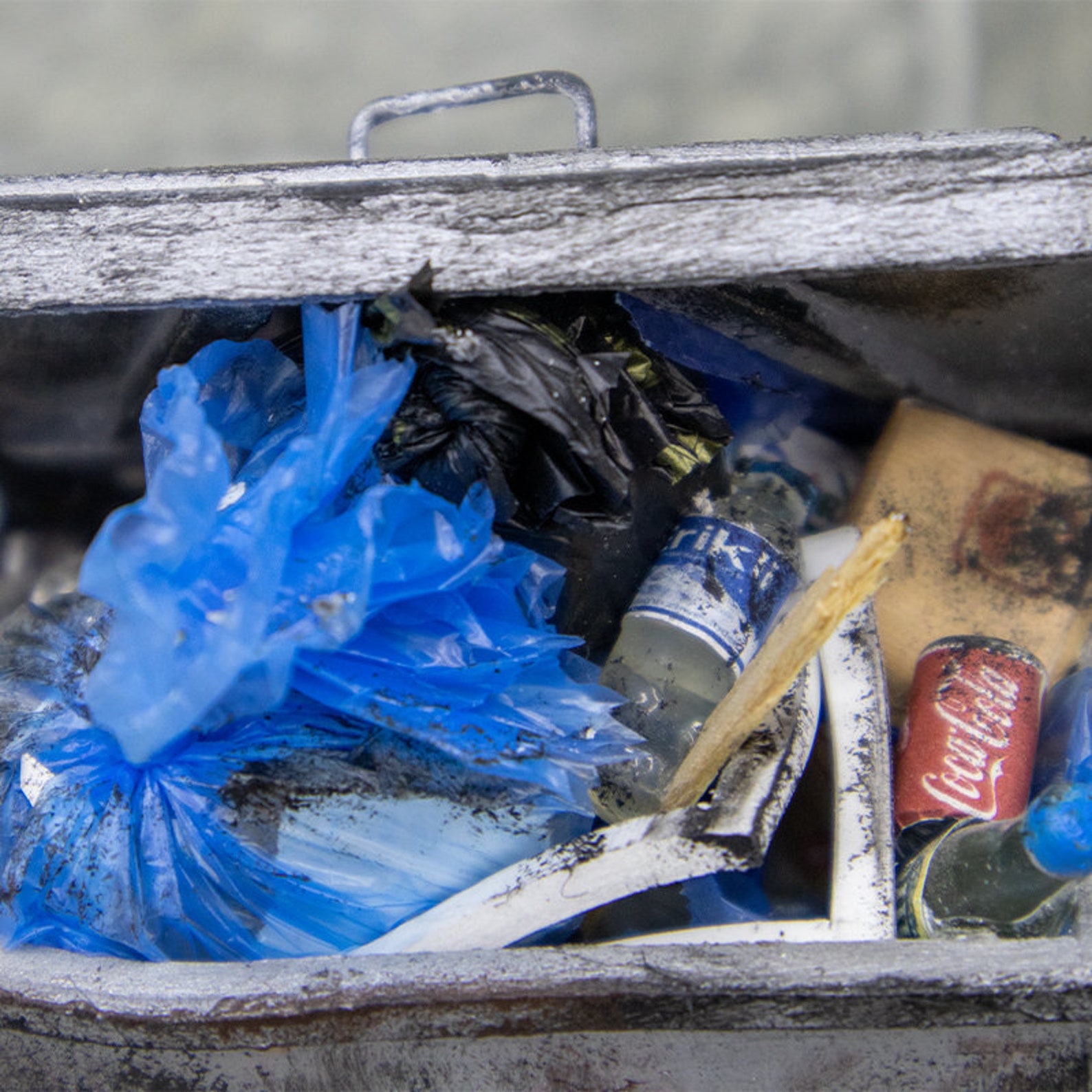 Miniature Trash Can Etsy