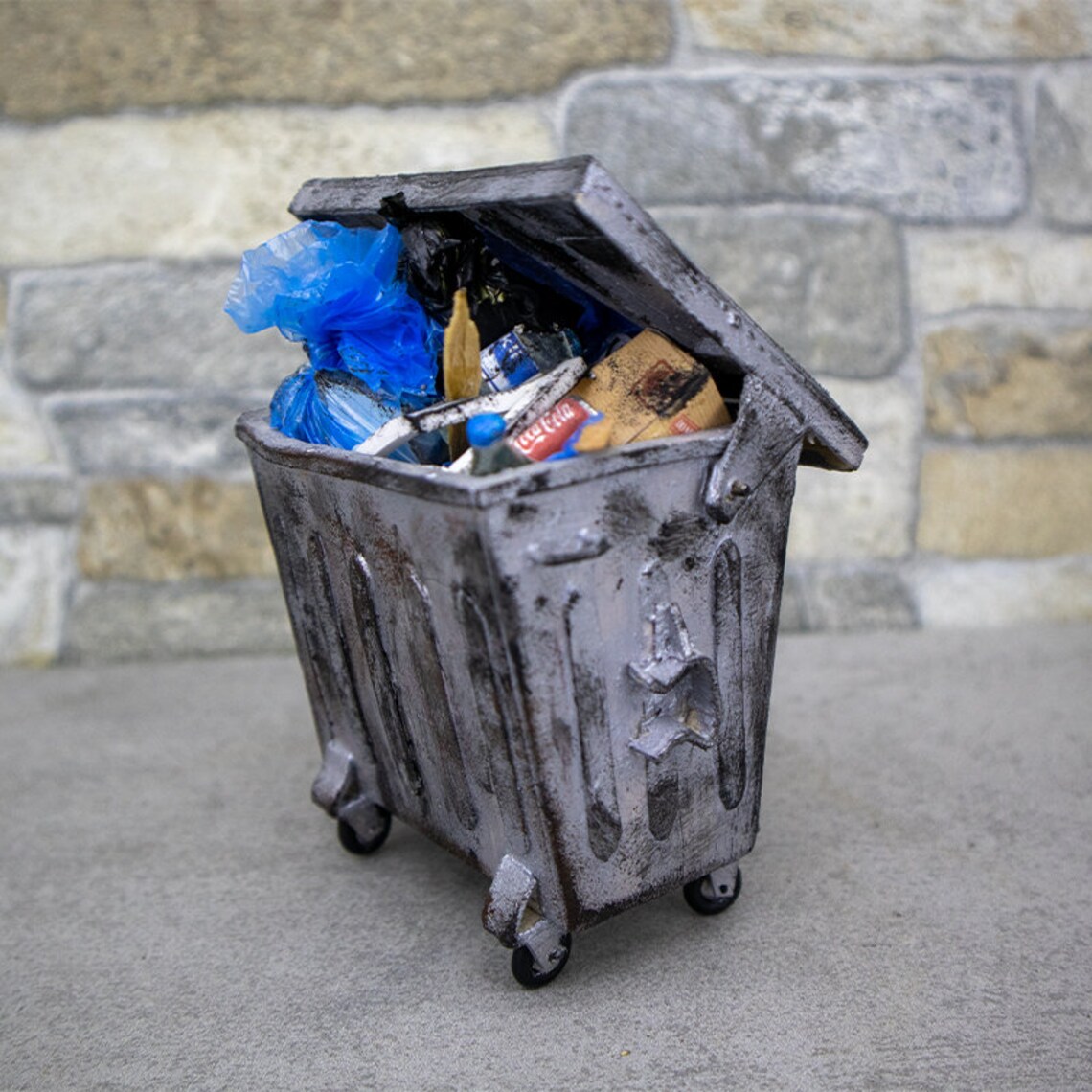 Miniature Trash Can Etsy