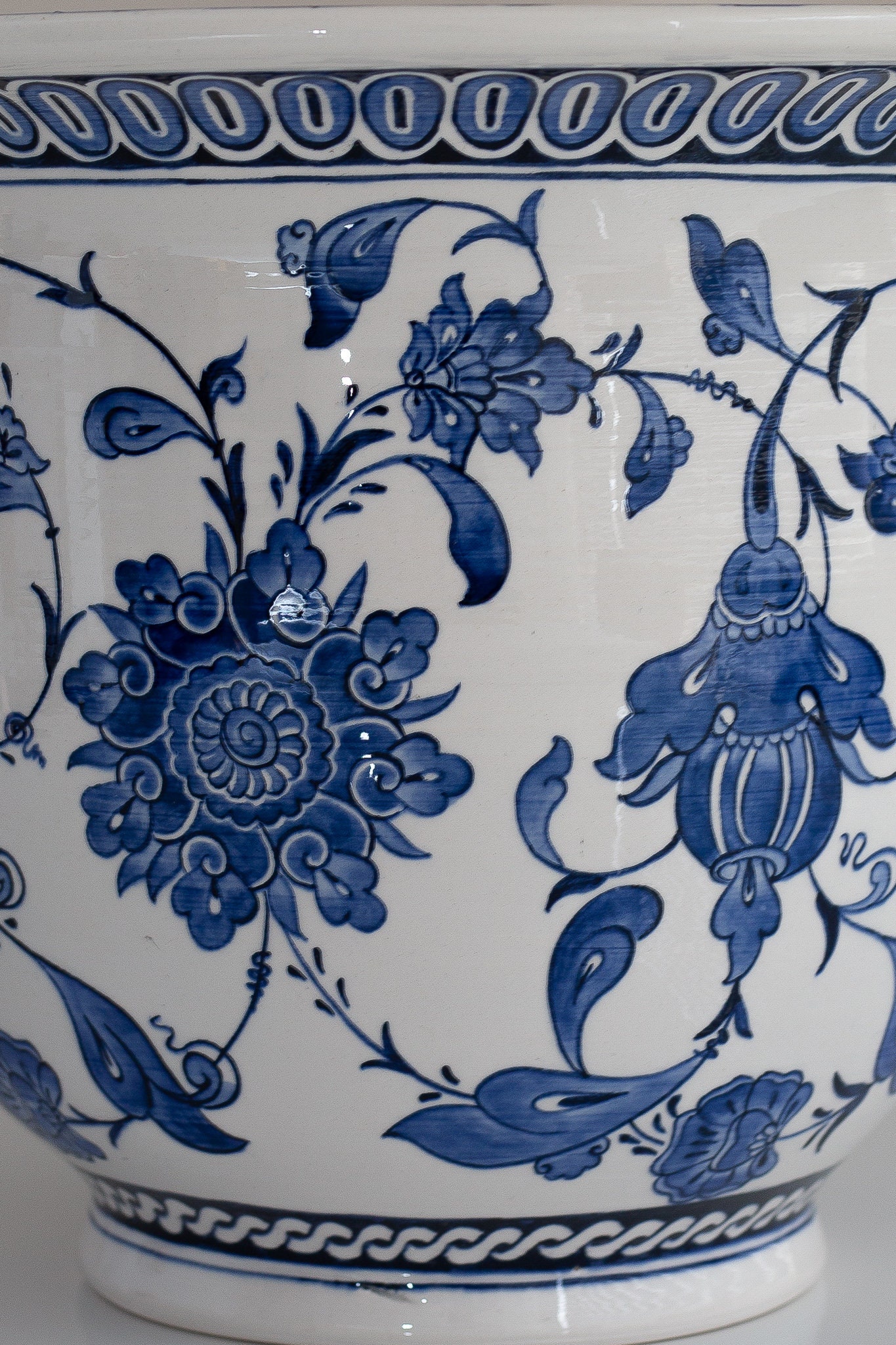 Pot De Fleurs Céramique Cylindre Blanc Argent ⌀ 230 Mm Pot De Plantes Kotarbau 94538012