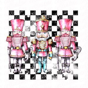 Nutcracker (with optional sleeve design) - DTF Ready to Press or Sublimation Transfer