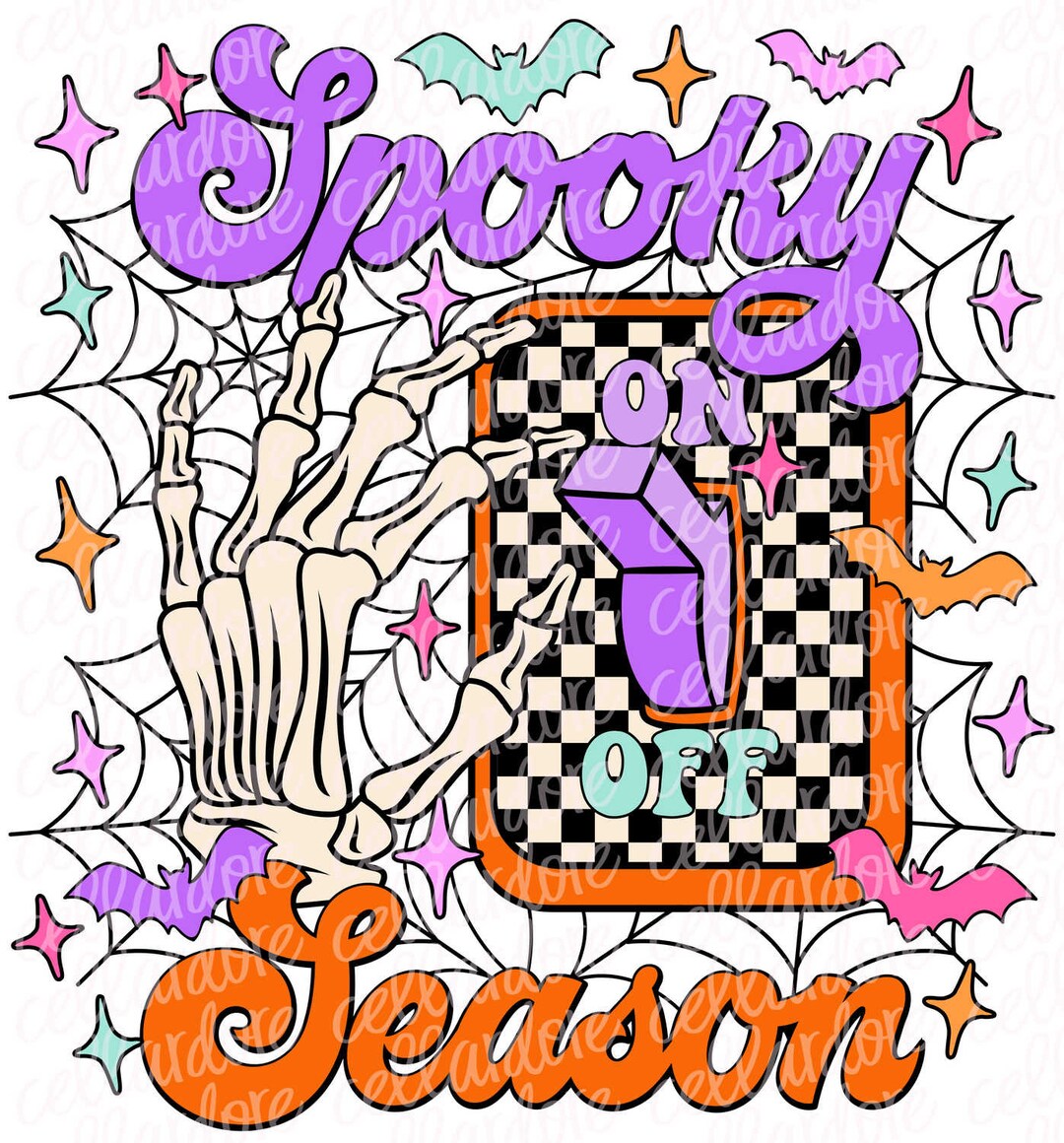 Spooky Season On/off DTF Ready to Press or Sublimation - Etsy