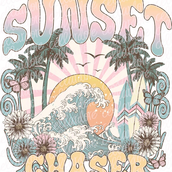 Sunset Chaser | DTF Ready to Press or Sublimation Transfer