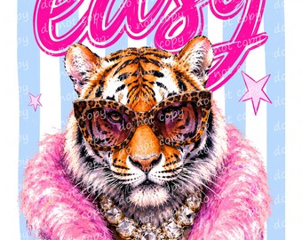 Easy Tiger | DTF or Sublimation Transfer
