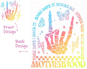 Motherhood Rocks DTF/Sublimation Transfer – Ready to Press
