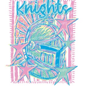 Knights Mascot | DTF or Sublimation Ready to Press