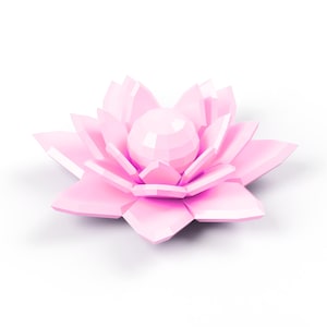 Crystal Lotus Flower 3D Model Digital Download