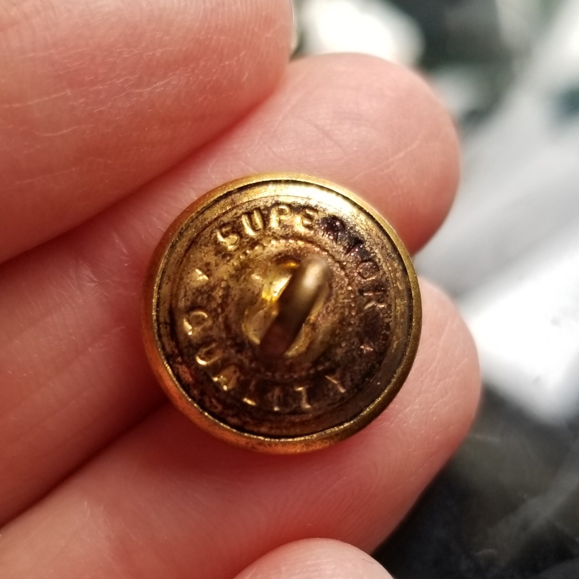 Vintage Solid Brass us Customs Uniform Buttons Etsy