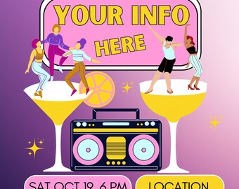 Tanz-Party Einladung Vorlage