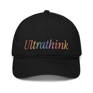 Chapeau en coton bio brodé Claude Code Ultrathink
