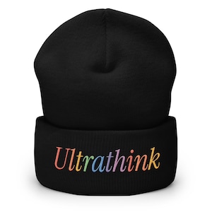 Bonnet à revers brodé Claude Code Ultrathink