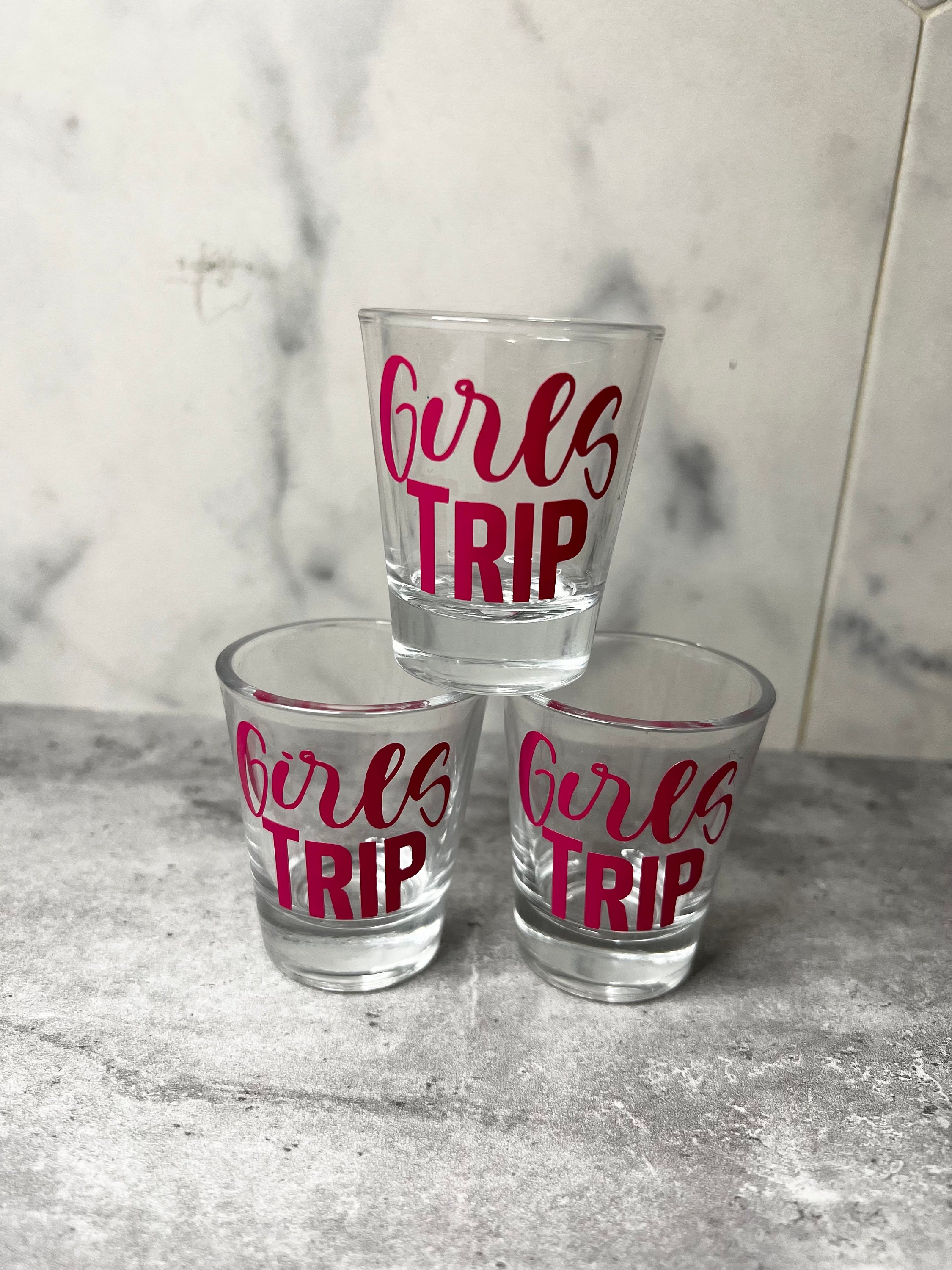 Custom TRAVEL Shot Glasses Etsy